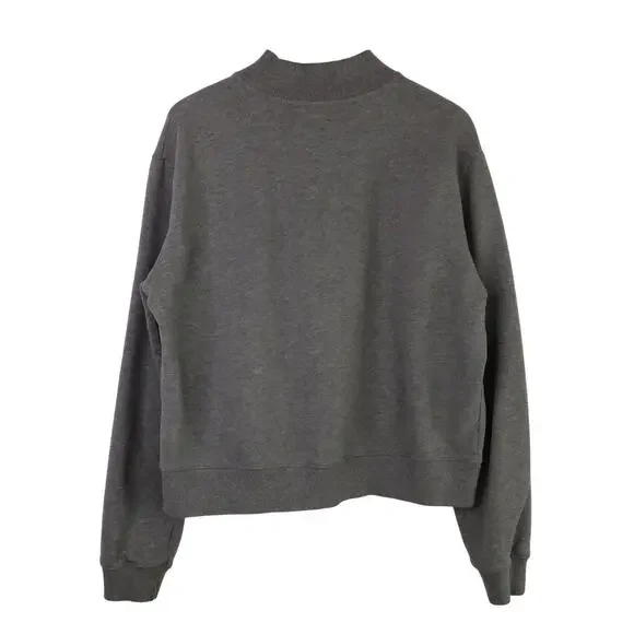 1990s Vintage Calvin Klein Women's Gray Crewneck Pullover Sweatshirt Large Retro - Picture 3 of 7